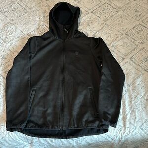 Topo Design Zip Up. Black. Size Medium.